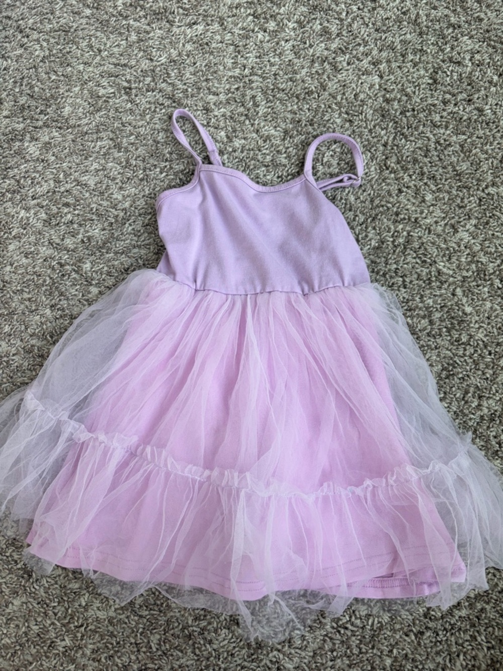 Lilac Pink Tulle Tank Dress